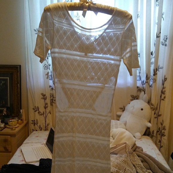 For Love & Lemons Joni Midi Dress Knitz S - Picture 3 of 7